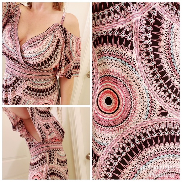 NWT London Times Cold Shoulder Maxi - Picture 3 of 3